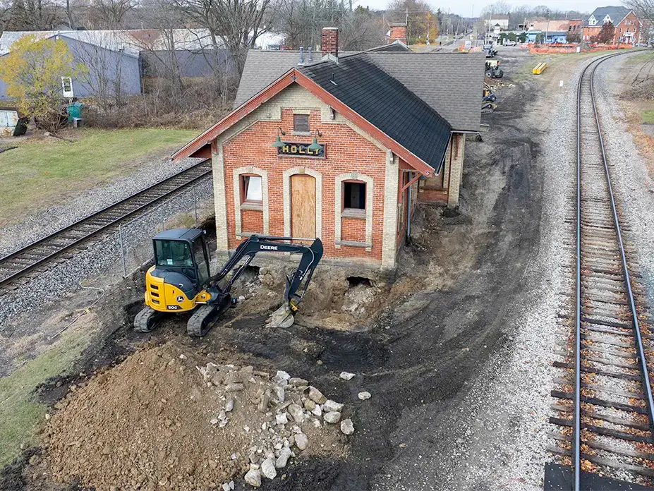 Historic Holly Depot Relocation 2
