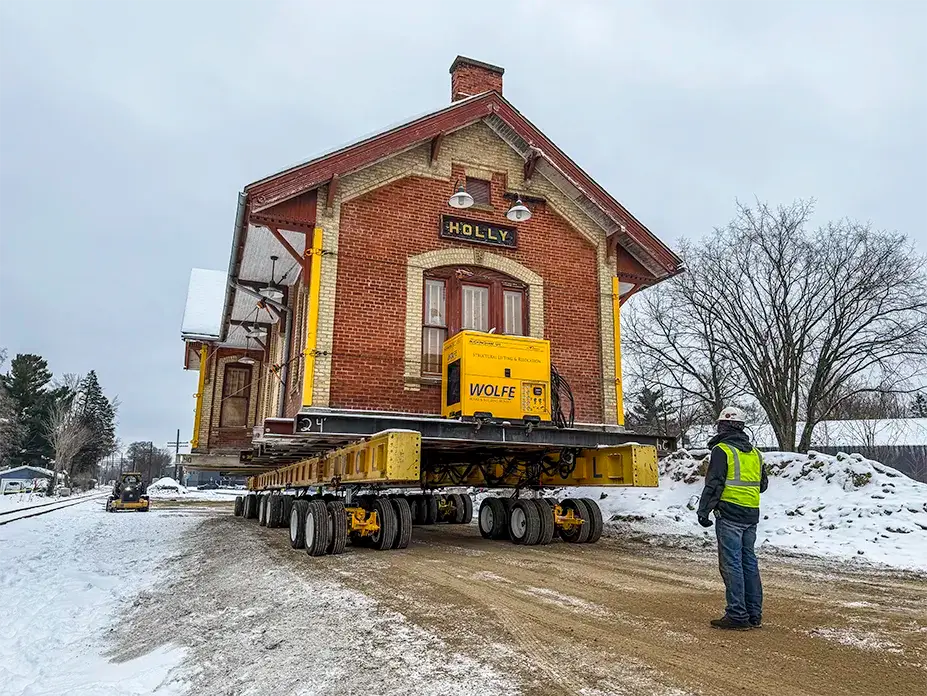 Historic Holly Depot Relocation 6
