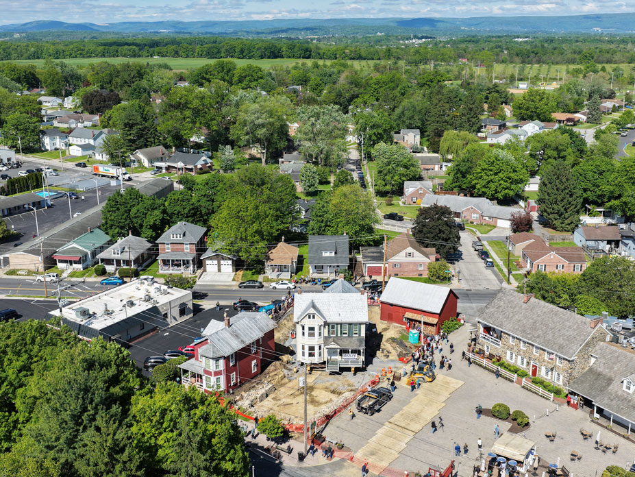 Drone aerial footage of the home in Gettysburg, PA.